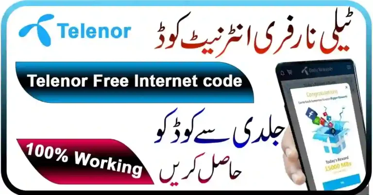 Telenor Free Internet Codes Latest 2024